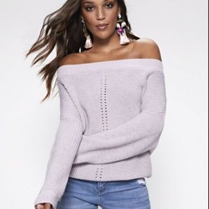 Bateau-Neck Sweater Sassy Purple